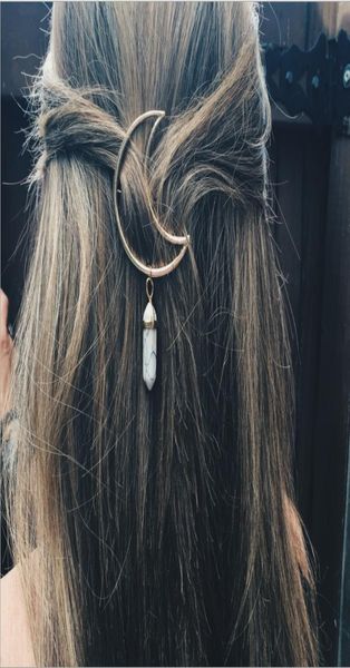 hairpin silver plated moon style with 8 colors stone crystal pendant hexagon small prism for girls women gift5008818, Golden;silver
hairpin silver plated moon style with 8 colors stone crystal pendant hexagon small prism for girls women gift5008818, Golden;silver