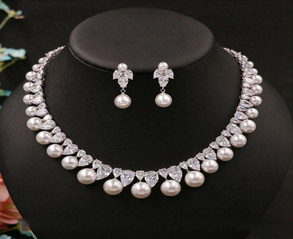 cubic zirconia round pearl drill noble delicate bridal necklace pendant stud earrings jewelry wedding accessories for women2072509, White
cubic zirconia round pearl drill noble delicate bridal necklace pendant stud earrings jewelry wedding accessories for women2072509, White