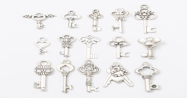 150pcs mix vintage tibetan silver fashion metal alloy key charms antique bulk key pendants for bracelet necklace earring diy jewel3409697, Bronze;silver
150pcs mix vintage tibetan silver fashion metal alloy key charms antique bulk key pendants for bracelet necklace earring diy jewel3409697, Bronze;silver