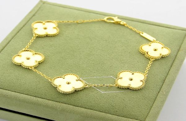 new arrival brass five flower charm bracelet in 18k real gold plated for women wedding gift jewelry7848491, Black
new arrival brass five flower charm bracelet in 18k real gold plated for women wedding gift jewelry7848491, Black