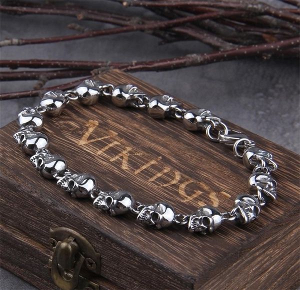 charm bracelets stainless steel design men punk skull chain bracelet men fashion stainless steel charm bracelet jewelry with box 22195960, Golden;silver
charm bracelets stainless steel design men punk skull chain bracelet men fashion stainless steel charm bracelet jewelry with box 22195960, Golden;silver