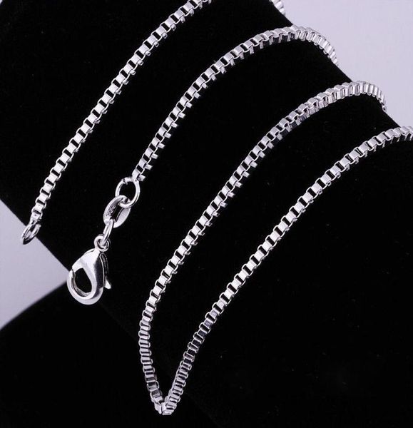 20pcslot 925 necklace 2mm box link chains jewelry 16quot18quot20quot22quot24quot26quot28quot30quot1263574, Silver
20pcslot 925 necklace 2mm box link chains jewelry 16quot18quot20quot22quot24quot26quot28quot30quot1263574, Silver