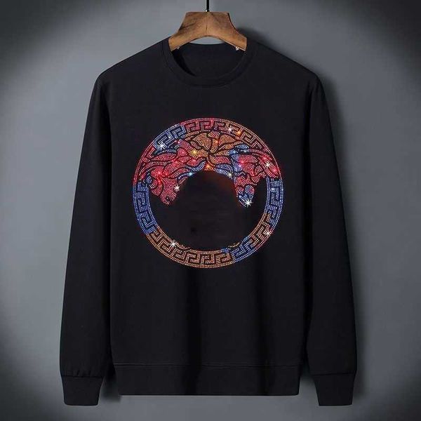 loose sweatshirt designer sweater diamond medusa long sleeved mens womens loose pullover coat luxury casual shirt, Black
loose sweatshirt designer sweater diamond medusa long sleeved mens womens loose pullover coat luxury casual shirt, Black