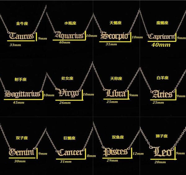 personalized gold letter zodiac necklace constellation necklaces custom stainless steel old english necklace birthday jewelry gift3645809, Silver
personalized gold letter zodiac necklace constellation necklaces custom stainless steel old english necklace birthday jewelry gift3645809, Silver