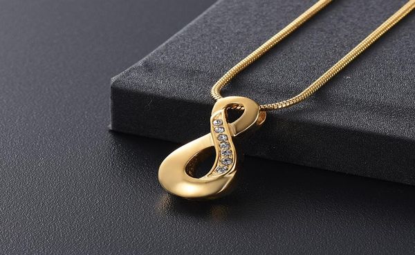 zzl167 inlay crystal infinity memorial urn necklace for ashes keepsake cremation jewelry stainless steel in different color2761148, Silver
zzl167 inlay crystal infinity memorial urn necklace for ashes keepsake cremation jewelry stainless steel in different color2761148, Silver