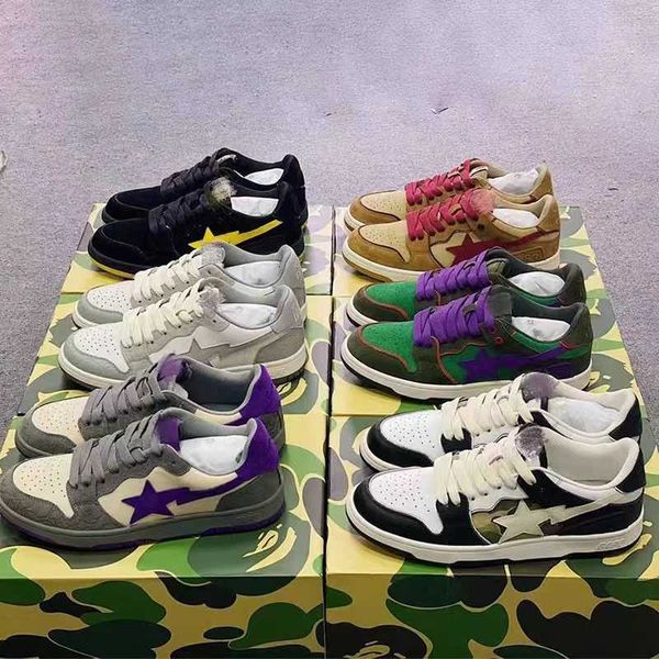 leather ape head op76 casual shoes 2022 new lightning star color matching fashion pairs of men and women sneakers, Black
leather ape head op76 casual shoes 2022 new lightning star color matching fashion pairs of men and women sneakers, Black