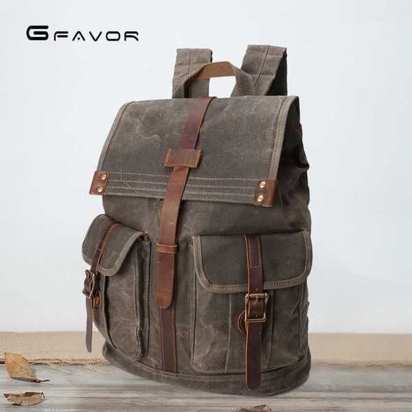 2023 new men's backpack men's oil wax canvas backpack waterproof travel backpack
2023 new men's backpack men's oil wax canvas backpack waterproof travel backpack