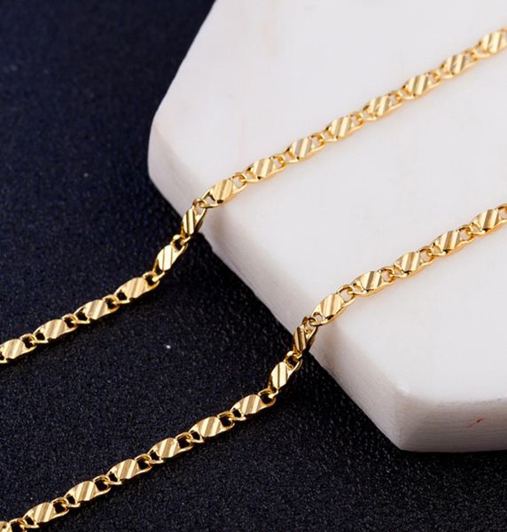 kasanier 10pcs gold and silver clavicular necklace stamp fashion women 2mm width figaro necklace guarantee long jewelry gift3005238
kasanier 10pcs gold and silver clavicular necklace stamp fashion women 2mm width figaro necklace guarantee long jewelry gift3005238