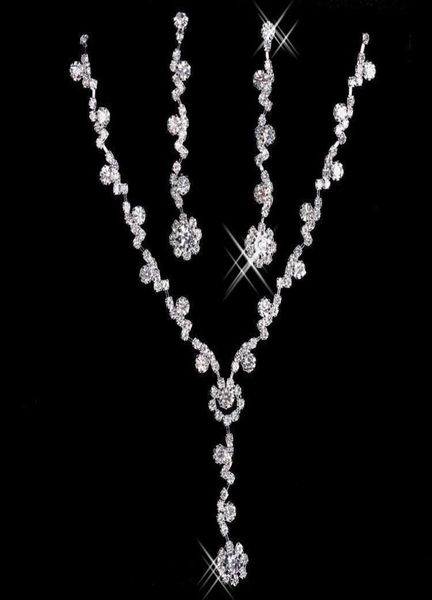 bridal charming alloy plated rhinestones crystal jewelry set necklace earrings for wedding bride bridesmaid prom party 8682919, White
bridal charming alloy plated rhinestones crystal jewelry set necklace earrings for wedding bride bridesmaid prom party 8682919, White