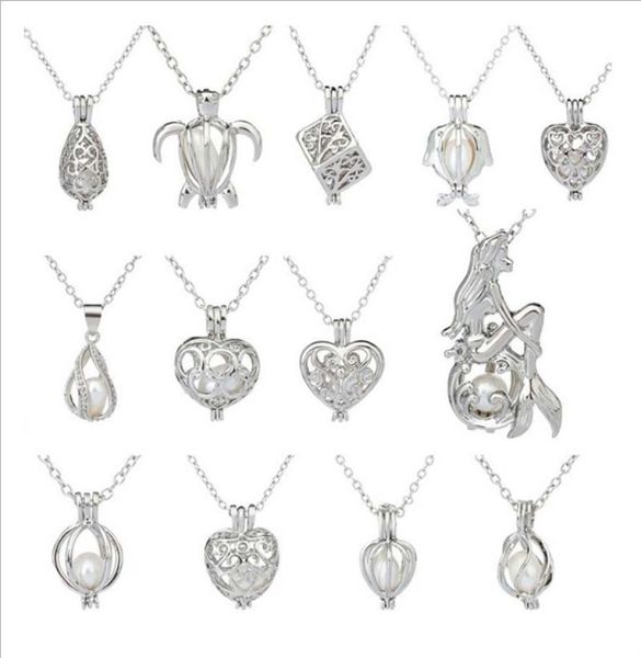 wish pearl gift 20mm heart cage chokers necklace for women with oyster love pearl pendant chain necklace colar7537860, Silver
wish pearl gift 20mm heart cage chokers necklace for women with oyster love pearl pendant chain necklace colar7537860, Silver