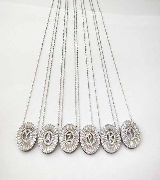 new design jewelry silver color micro pave cubic zircon cz crystal alphabet letter pendants necklace nk4309475643
new design jewelry silver color micro pave cubic zircon cz crystal alphabet letter pendants necklace nk4309475643