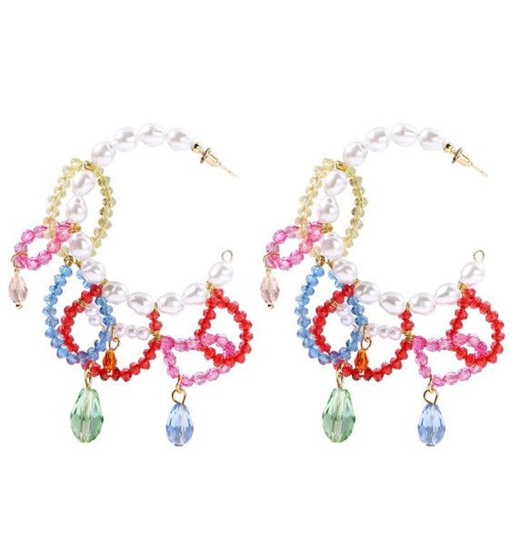 hoop earrings with multicoloured faux pearl for women bohemian acrylic beaded cshaped earrings fashion jewelry6007766, Golden;silver
hoop earrings with multicoloured faux pearl for women bohemian acrylic beaded cshaped earrings fashion jewelry6007766, Golden;silver