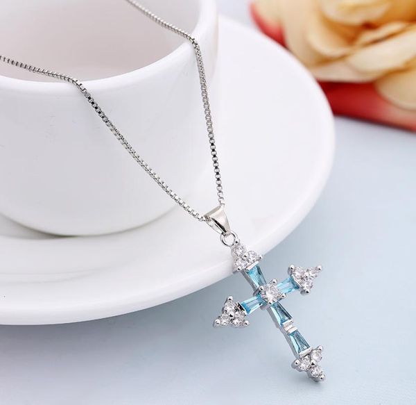 new women men 925 sterling silver fashion zircon crystal jewelry charms cross cute necklace5204236
new women men 925 sterling silver fashion zircon crystal jewelry charms cross cute necklace5204236