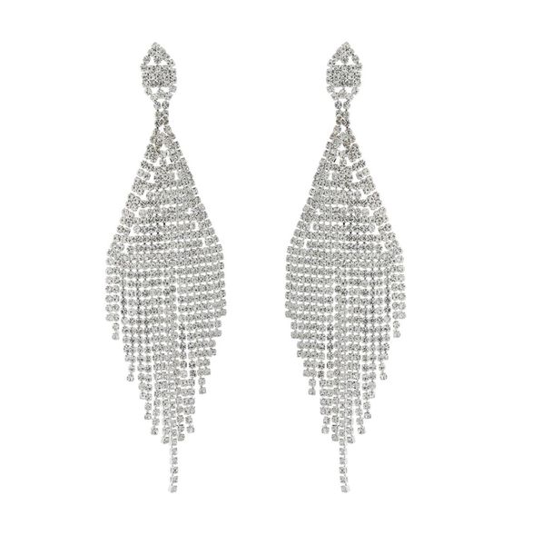 fashion diamond dropshaped with bright full rhinestone tassel drop dangle earrings for women wedding gift6129962, Silver
fashion diamond dropshaped with bright full rhinestone tassel drop dangle earrings for women wedding gift6129962, Silver