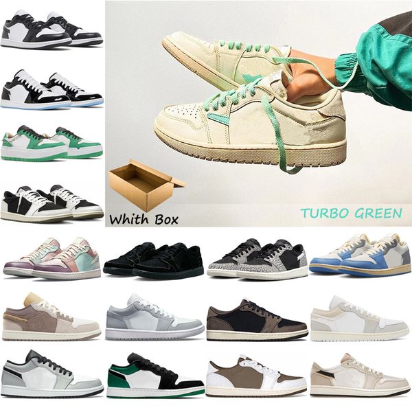 with box jumpman 1 1s low mens basketball shoes black cement turbo green starfish true blue wolf grey tear away silver bred toe women sports
with box jumpman 1 1s low mens basketball shoes black cement turbo green starfish true blue wolf grey tear away silver bred toe women sports