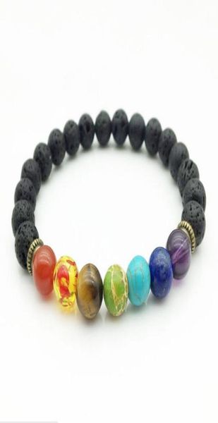 jln seven chakra lava bracelet yoga energy healing volcanic stone reiki prayer 8mm beads stretch bracelets for man and woman4232851, Black 
jln seven chakra lava bracelet yoga energy healing volcanic stone reiki prayer 8mm beads stretch bracelets for man and woman4232851, Black