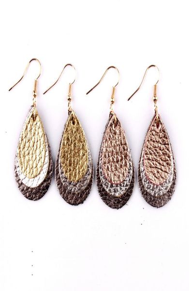 2336mm fashion great quality modern design 3 layers genuine leather gold gunmetal teardrop dangle drop statement earrings for wom8892463, Silver
2336mm fashion great quality modern design 3 layers genuine leather gold gunmetal teardrop dangle drop statement earrings for wom8892463, Silver