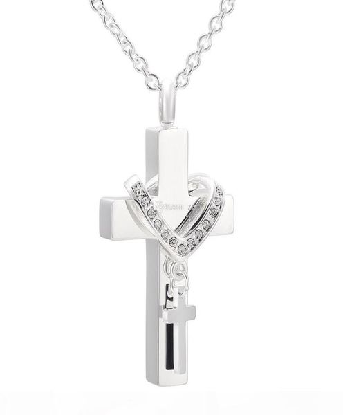 ijd9877 cremation jewelry lockets to hold ashes diy double cross charm pendant necklace for ashes keepsake urns memorial accessori4555864, Silver
ijd9877 cremation jewelry lockets to hold ashes diy double cross charm pendant necklace for ashes keepsake urns memorial accessori4555864, Silver
