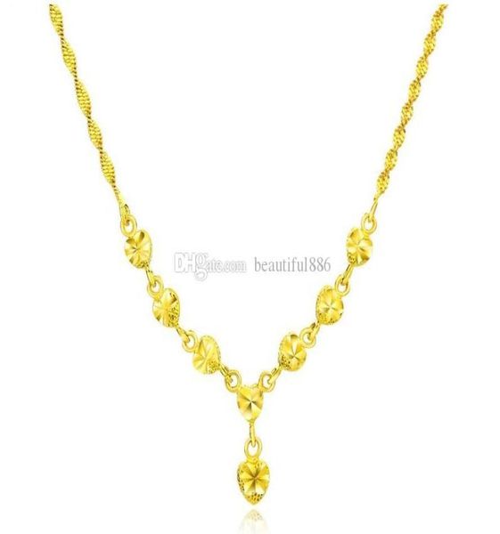 new luxury gold color women necklace heart design ladies link chain jewelry accessories necklaces female romantic wedding pendant 5301024, Silver
new luxury gold color women necklace heart design ladies link chain jewelry accessories necklaces female romantic wedding pendant 5301024, Silver