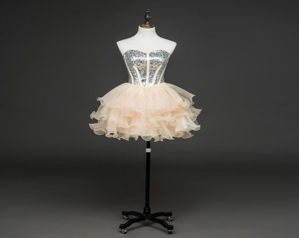 soft tulle organza short prom dress with sequins beads 2018 sweetheart prom gowns lace up real po2121550, Black
soft tulle organza short prom dress with sequins beads 2018 sweetheart prom gowns lace up real po2121550, Black