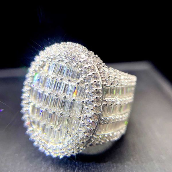 pass diamond tester hip hop silver with baguette vvs moissanite men ring iced out
pass diamond tester hip hop silver with baguette vvs moissanite men ring iced out