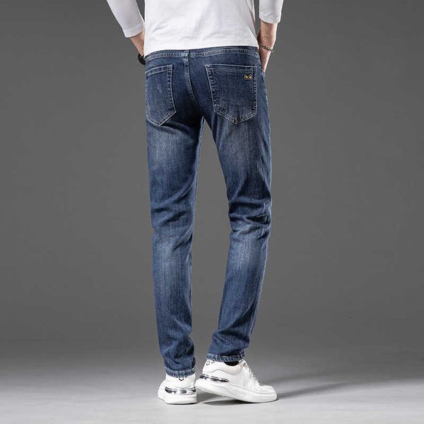 men's jeans designer brand fashion autumn winter premium wash blue elastic slim fit small foot thick denim pants 38z3
men's jeans designer brand fashion autumn winter premium wash blue elastic slim fit small foot thick denim pants 38z3