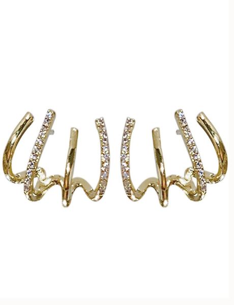 14k gold plated claw earrings cuff for women earrings that looks like multiple piercings illusion stud earring four claw earrings5857576, Silver
14k gold plated claw earrings cuff for women earrings that looks like multiple piercings illusion stud earring four claw earrings5857576, Silver