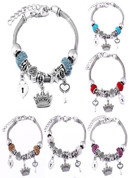 crown charm bangle jewelry lobster buckle snake chain beaded bangles for women summer romantic gift fashion accessories bracelet2602897, Black
crown charm bangle jewelry lobster buckle snake chain beaded bangles for women summer romantic gift fashion accessories bracelet2602897, Black