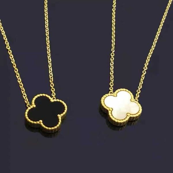 van clover necklace designer fourleaf clover necklace womens titanium steel doublesided niche design light luxury gift girlfriends simple ne, Silver
van clover necklace designer fourleaf clover necklace womens titanium steel doublesided niche design light luxury gift girlfriends simple ne, Silver