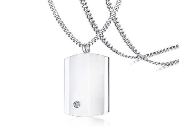 chains stainless steel zircon stone silver color dog tag men punk rock military pendant necklace jewelry gift for him with chain4343695
chains stainless steel zircon stone silver color dog tag men punk rock military pendant necklace jewelry gift for him with chain4343695