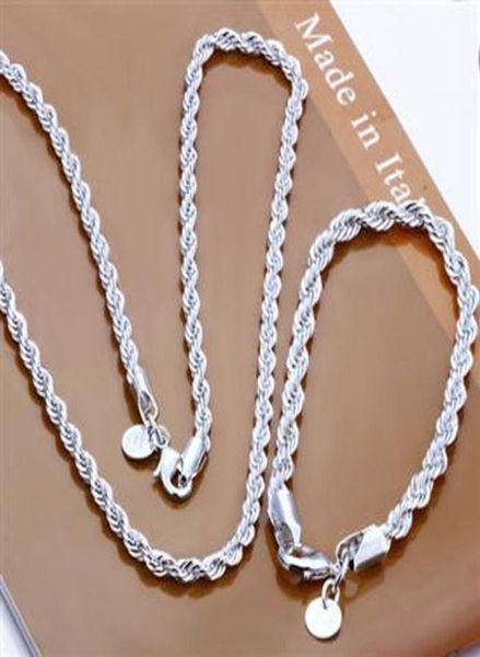 fashion 925 sterling silver set solid rope chain 4mm men women bracelet necklace 16quot24inch jewelry link italy xmas new s0515296799
fashion 925 sterling silver set solid rope chain 4mm men women bracelet necklace 16quot24inch jewelry link italy xmas new s0515296799