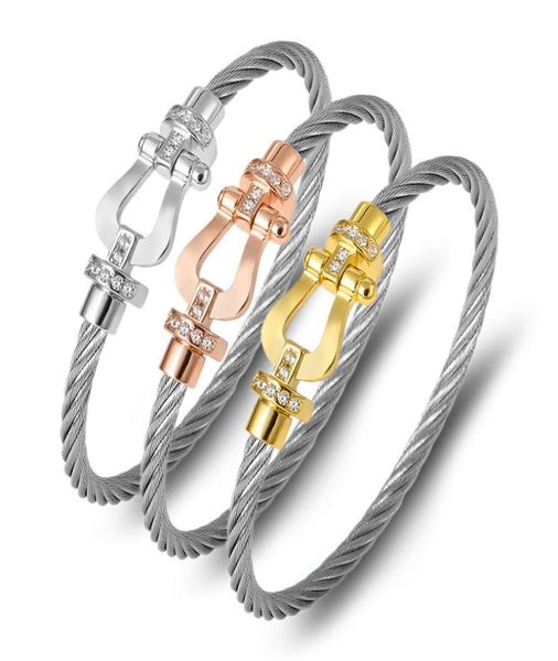 fashion bracelet titanium steel wire rope magnetic buckle horseshoe half brick bracelet ushaped head micro inlaid bracelet2150663, Black
fashion bracelet titanium steel wire rope magnetic buckle horseshoe half brick bracelet ushaped head micro inlaid bracelet2150663, Black