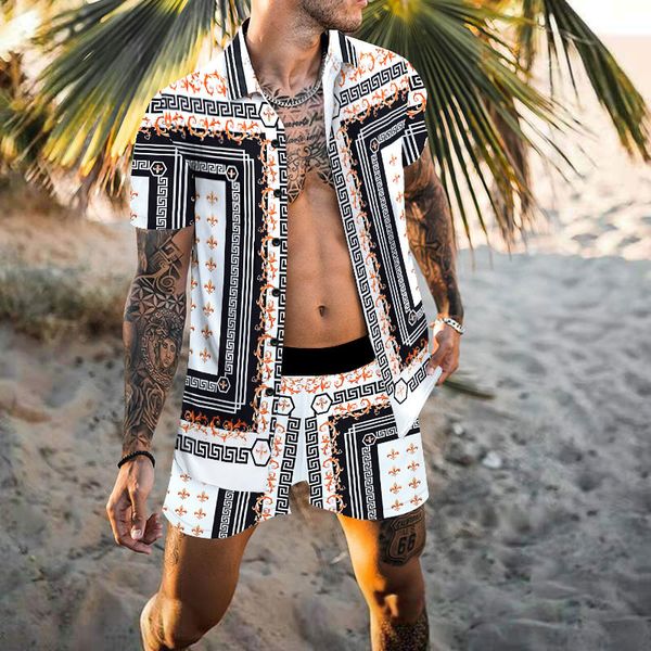 men's tracksuits hawaiian shirt set mens printing short sleeve summer casual floral beach two piece men sets fashion s3xl 230626, Gray
men's tracksuits hawaiian shirt set mens printing short sleeve summer casual floral beach two piece men sets fashion s3xl 230626, Gray