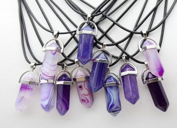 natural stone hexagonal prism shape pendant necklaces reiki healing crystal stripe agate charms necklace for women jewelry4265519, Silver
natural stone hexagonal prism shape pendant necklaces reiki healing crystal stripe agate charms necklace for women jewelry4265519, Silver