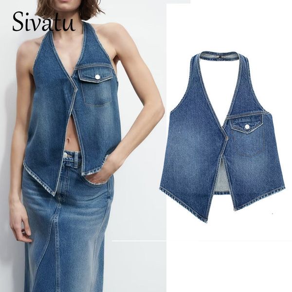 women's tanks camis sivatu traf vitage high street women crop y2k harajuku women's cropped gothic denim vest for women corset 2306, White
women's tanks camis sivatu traf vitage high street women crop y2k harajuku women's cropped gothic denim vest for women corset 2306, White