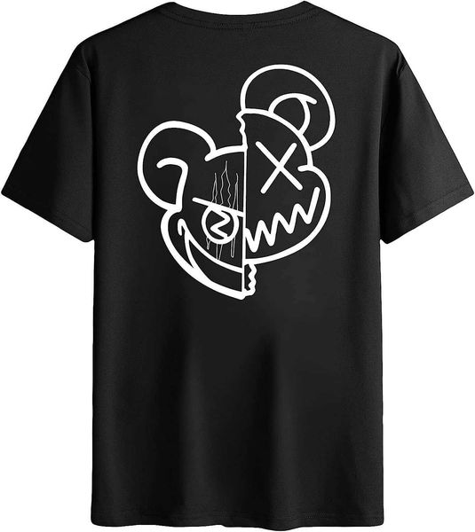 pattern men's cartoon short sleeve t-shirt round neck casual t-shirt 1h, White;black
pattern men's cartoon short sleeve t-shirt round neck casual t-shirt 1h, White;black
