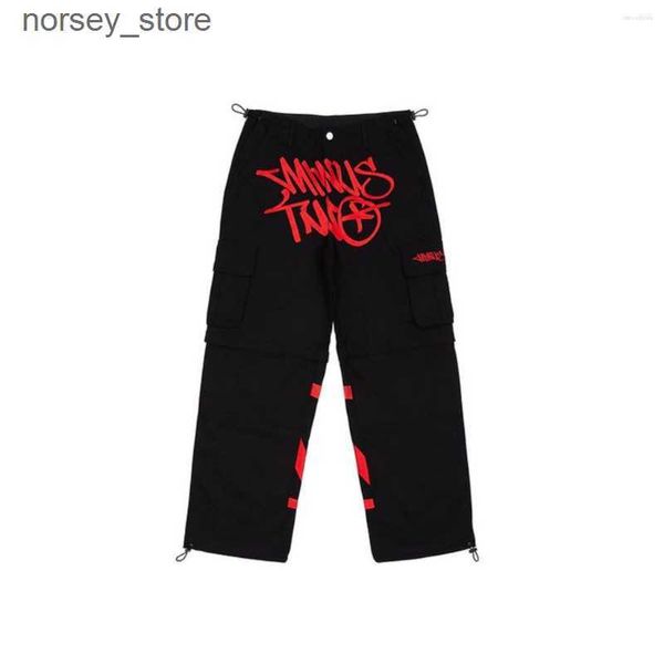 men's pants minus two cargo harajuku casual loose punk rock straight wide leg trouser y2k pant retro street trend overalls cortez coe0, Black
men's pants minus two cargo harajuku casual loose punk rock straight wide leg trouser y2k pant retro street trend overalls cortez coe0, Black