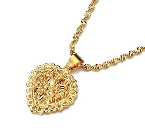 heart pendant necklace women girls gold color jewelry birthday party african arab ornaments5769333, Silver
heart pendant necklace women girls gold color jewelry birthday party african arab ornaments5769333, Silver