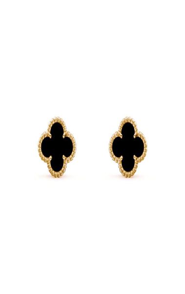 designer earrings 14k gold stud earrings black agate fourleaf clovers female medium size clip earpin valentine039s day lucky l9885398, Golden;silver
designer earrings 14k gold stud earrings black agate fourleaf clovers female medium size clip earpin valentine039s day lucky l9885398, Golden;silver