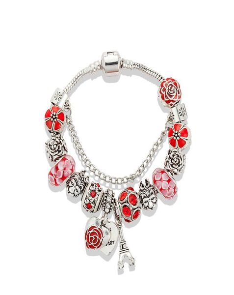 whole red tower pendant bracelet for pandora jewelry silver plated diy charm beaded bracelet with original box holiday gift2746895, Golden;silver
whole red tower pendant bracelet for pandora jewelry silver plated diy charm beaded bracelet with original box holiday gift2746895, Golden;silver