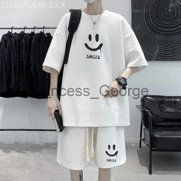 men's tracksuits korean fashion streetwear hip hop rock casual short suit smile face tshirts shorts 2 piece set summer tracksuit clothe, Gray
men's tracksuits korean fashion streetwear hip hop rock casual short suit smile face tshirts shorts 2 piece set summer tracksuit clothe, Gray
