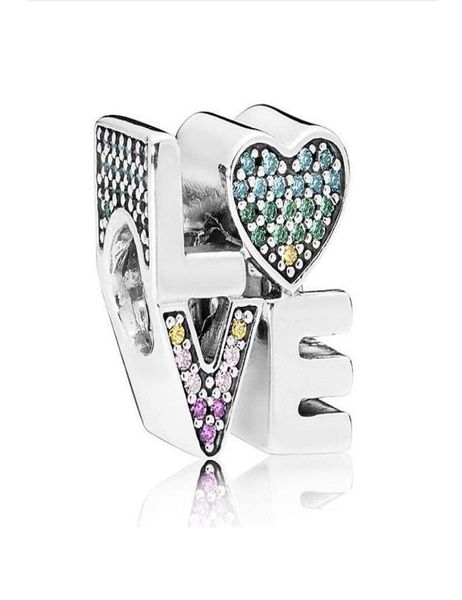 rainbow pave love silver charm in 925 stelring silver bead charm fit pandora bracelets for women jewelry making8696363, Black
rainbow pave love silver charm in 925 stelring silver bead charm fit pandora bracelets for women jewelry making8696363, Black