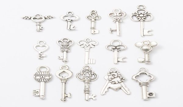 150pcs mix vintage tibetan silver fashion metal alloy key charms antique bulk key pendants for bracelet necklace earring diy jewel4761529, Bronze;silver
150pcs mix vintage tibetan silver fashion metal alloy key charms antique bulk key pendants for bracelet necklace earring diy jewel4761529, Bronze;silver