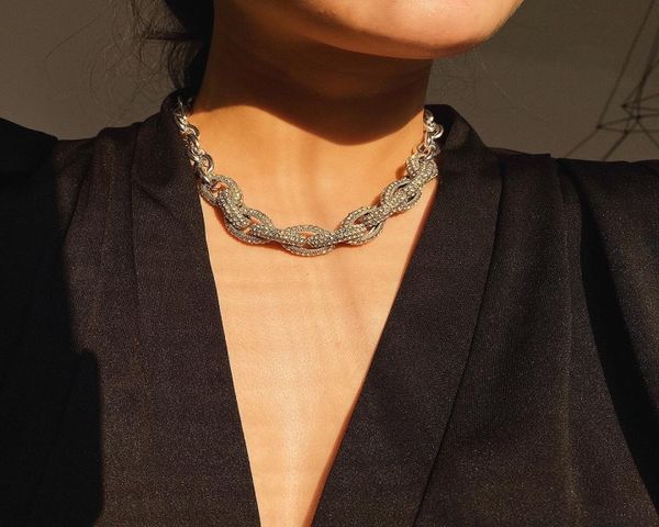popular fashion designer luxury sparkling exaggerated big chain rhinestone diamond choker statement necklace for woman girls punk 9768767, Golden;silver
popular fashion designer luxury sparkling exaggerated big chain rhinestone diamond choker statement necklace for woman girls punk 9768767, Golden;silver