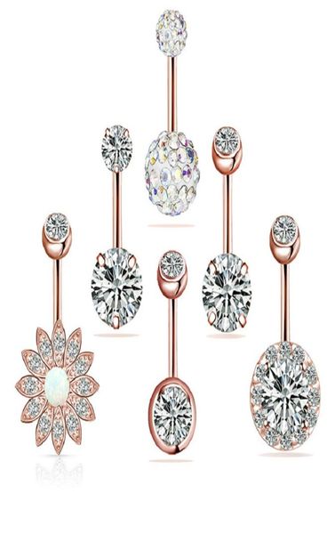 316l surgical steel navel rings for women girls zircon belly button ring body piercing jewelry set4612401, Silver
316l surgical steel navel rings for women girls zircon belly button ring body piercing jewelry set4612401, Silver