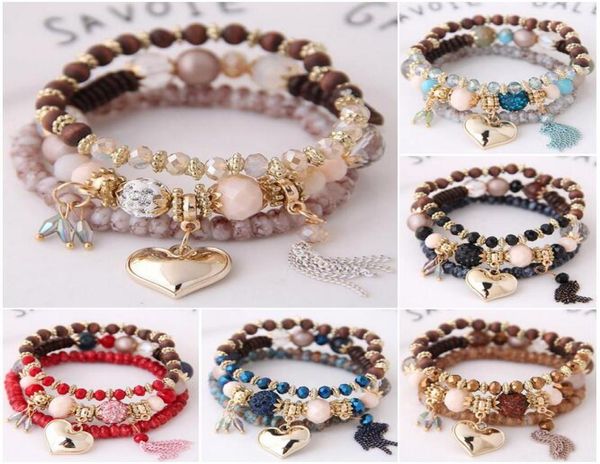 3pcsset multilayer stretch stackable heart tassel bracelets bohemian beaded bracelet for women jewelry 6 colors7294999, Golden;silver
3pcsset multilayer stretch stackable heart tassel bracelets bohemian beaded bracelet for women jewelry 6 colors7294999, Golden;silver