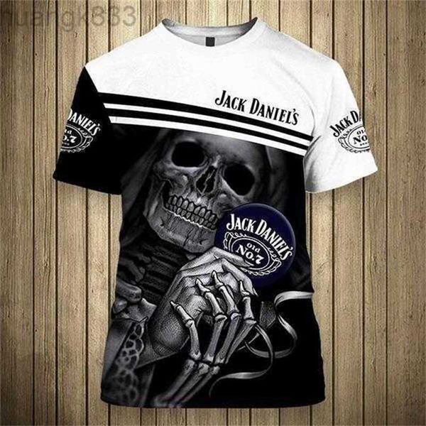 men's skull jack daniels casual t-shirt european 3d digital print top, White;black
men's skull jack daniels casual t-shirt european 3d digital print top, White;black