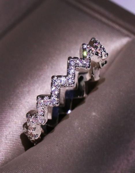 temperament wave ring lightning zircon statement love band ring women039s simple super flash diamond index finger ring jewelry 5449459, Silver
temperament wave ring lightning zircon statement love band ring women039s simple super flash diamond index finger ring jewelry 5449459, Silver