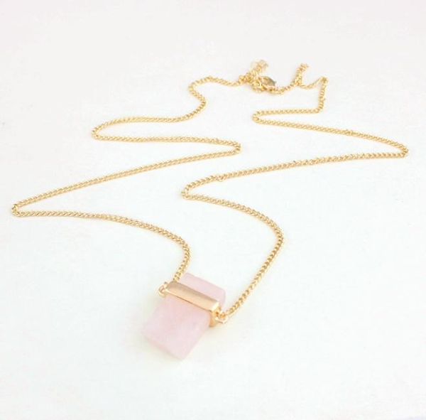 rectangle rose pink quartz necklace crystal stone polishing metal druzy exquisite handmade pendant necklaces8583159, Silver
rectangle rose pink quartz necklace crystal stone polishing metal druzy exquisite handmade pendant necklaces8583159, Silver