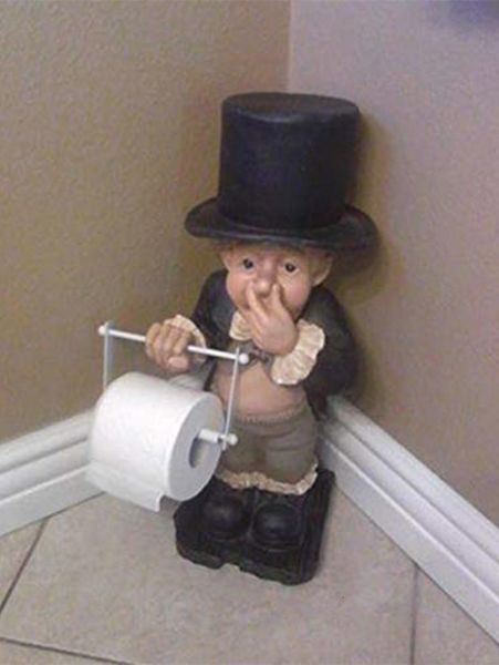 creative spoof paper holder statue cute funny decorative resin butler shape tissue stand rack sculpture for toilet decoration 220602
creative spoof paper holder statue cute funny decorative resin butler shape tissue stand rack sculpture for toilet decoration 220602